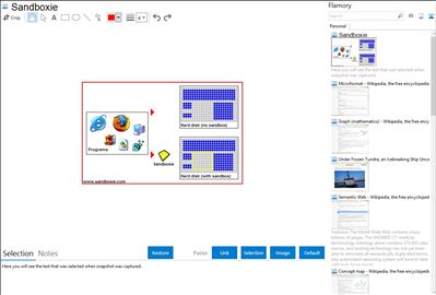 Sandboxie - Flamory bookmarks and screenshots