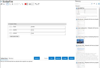 ScribeFire - Flamory bookmarks and screenshots