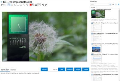 SE-DesktopConstructor - Flamory bookmarks and screenshots