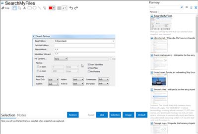 SearchMyFiles - Flamory bookmarks and screenshots