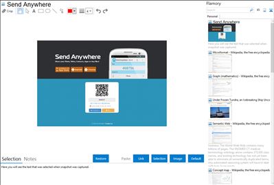 Send Anywhere - Flamory bookmarks and screenshots