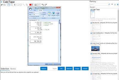 CalcTape - Flamory bookmarks and screenshots