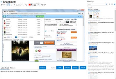 Shoptimate - Flamory bookmarks and screenshots