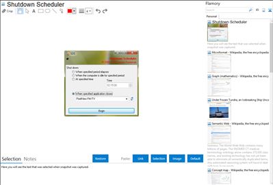 Shutdown Scheduler - Flamory bookmarks and screenshots