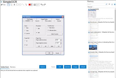 SimpleOCR - Flamory bookmarks and screenshots