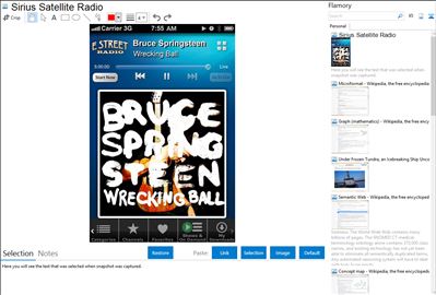 Sirius Satellite Radio - Flamory bookmarks and screenshots