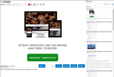 SiteKit - Flamory bookmarks and screenshots