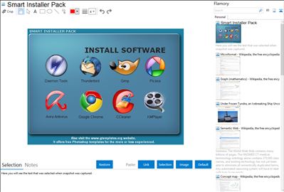 Smart Installer Pack - Flamory bookmarks and screenshots