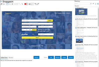 Snapgasm - Flamory bookmarks and screenshots