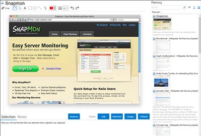 Snapmon - Flamory bookmarks and screenshots