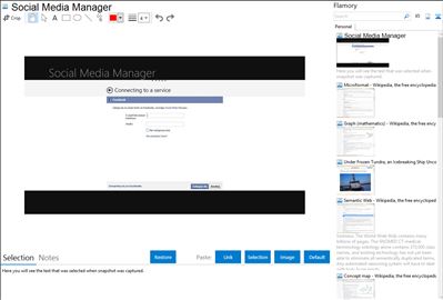Social Media Manager - Flamory bookmarks and screenshots