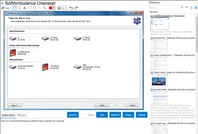 SoftAmbulance Uneraser - Flamory bookmarks and screenshots