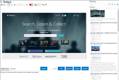 Solayo - Flamory bookmarks and screenshots