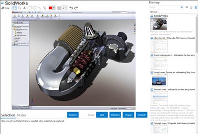 SolidWorks - Flamory bookmarks and screenshots