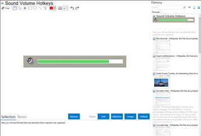 Sound Volume Hotkeys - Flamory bookmarks and screenshots