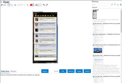 Spaz - Flamory bookmarks and screenshots
