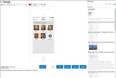 Speek - Flamory bookmarks and screenshots