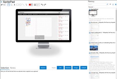 SpritePad - Flamory bookmarks and screenshots