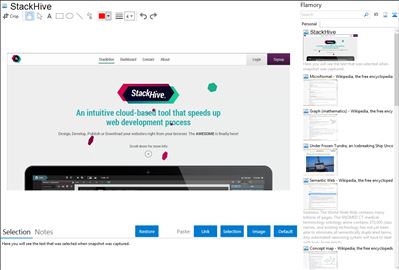 StackHive - Flamory bookmarks and screenshots