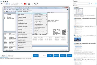 Stata - Flamory bookmarks and screenshots