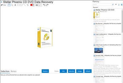 Stellar Phoenix CD DVD Data Recovery - Flamory bookmarks and screenshots