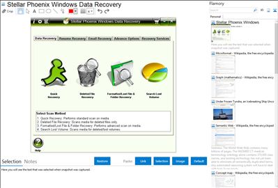 Stellar Phoenix Windows Data Recovery - Flamory bookmarks and screenshots