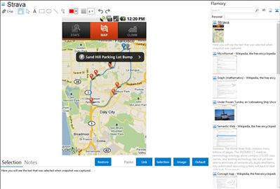 Strava - Flamory bookmarks and screenshots