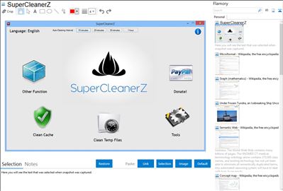 SuperCleanerZ - Flamory bookmarks and screenshots
