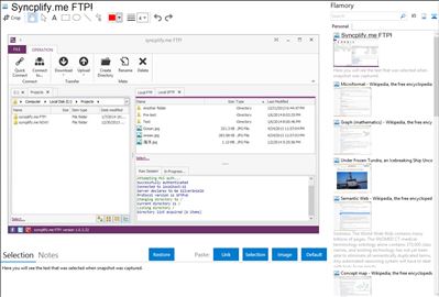 Syncplify.me FTP! - Flamory bookmarks and screenshots