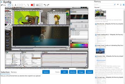 Synfig - Flamory bookmarks and screenshots