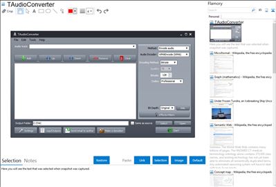 TAudioConverter - Flamory bookmarks and screenshots