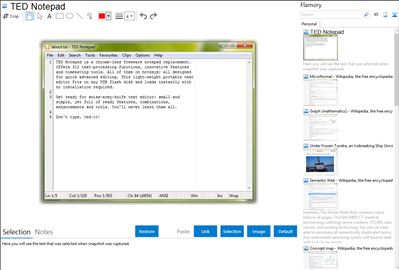 TED Notepad - Flamory bookmarks and screenshots