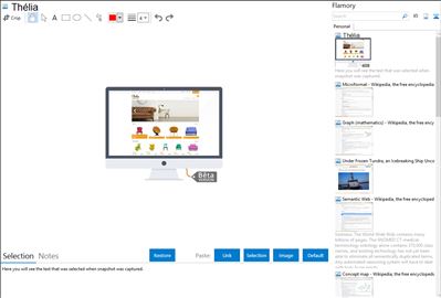 Thélia - Flamory bookmarks and screenshots
