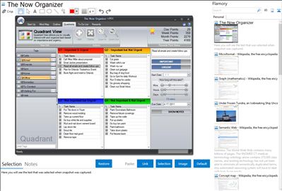 The Now Organizer - Flamory bookmarks and screenshots