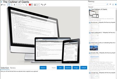 The Outliner of Giants - Flamory bookmarks and screenshots