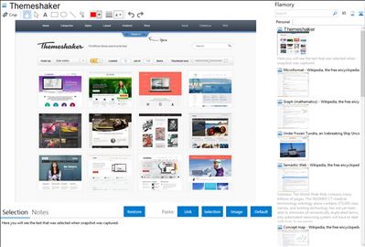 Themeshaker - Flamory bookmarks and screenshots