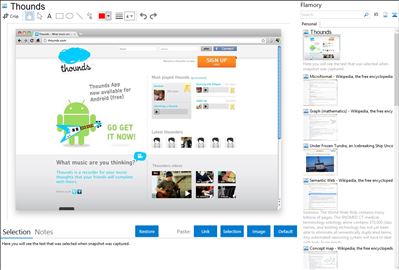 Thounds - Flamory bookmarks and screenshots