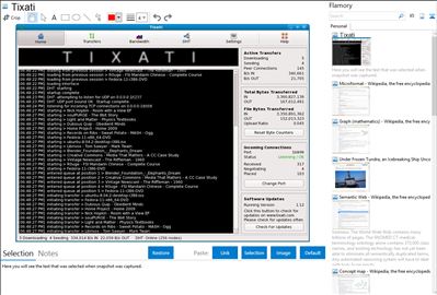 Tixati - Flamory bookmarks and screenshots