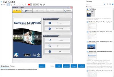 TMPGEnc - Flamory bookmarks and screenshots