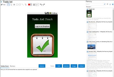 Todo.txt - Flamory bookmarks and screenshots