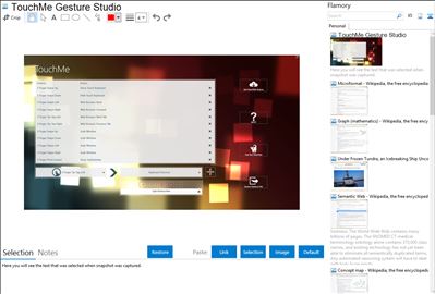 TouchMe Gesture Studio - Flamory bookmarks and screenshots