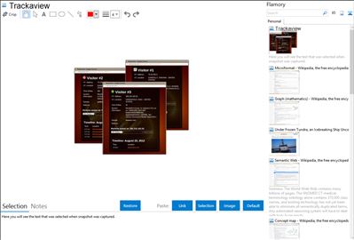 Trackaview - Flamory bookmarks and screenshots