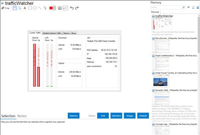 trafficWatcher - Flamory bookmarks and screenshots