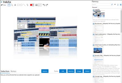 trakAx - Flamory bookmarks and screenshots