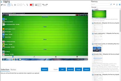 TSF5 - Flamory bookmarks and screenshots