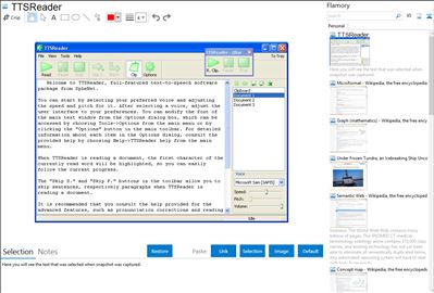 TTSReader - Flamory bookmarks and screenshots
