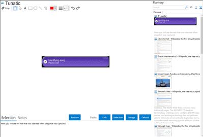Tunatic - Flamory bookmarks and screenshots