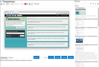 Twinormous - Flamory bookmarks and screenshots