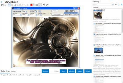 Txt2Vobsub - Flamory bookmarks and screenshots