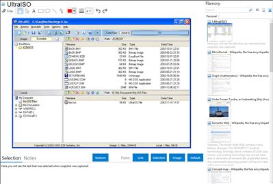UltraISO - Flamory bookmarks and screenshots